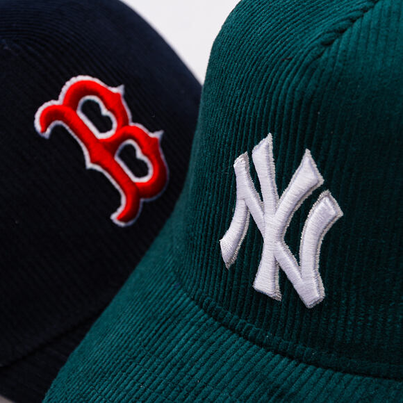 Kšiltovka New Era - MLB Seasonal Cord 9FORTY Trucker - NY Yankees - Dark Green