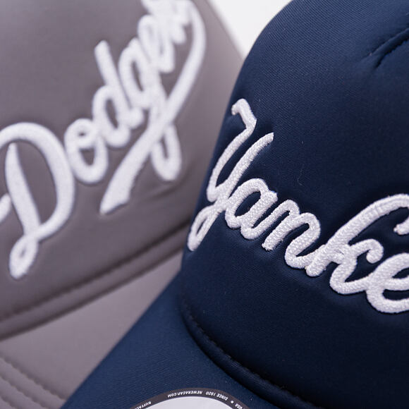 Kšiltovka New Era - MLB Foam Script 9FORTY Trucker - NY Yankees - Navy