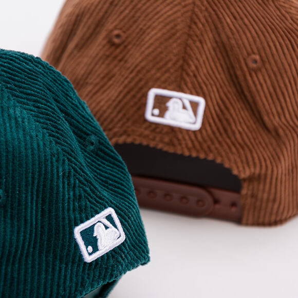 Kšiltovka New Era - MLB Cord 9FORTY M-CROWN - Oakland Athletics - Dark Green