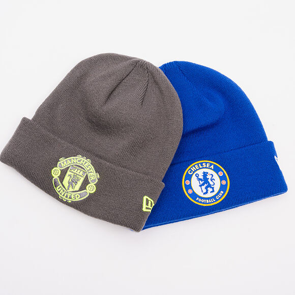 Kulich New Era - Seasonal Cuff Beanie - Manchester United FC - Graphite / Cyber Yellow