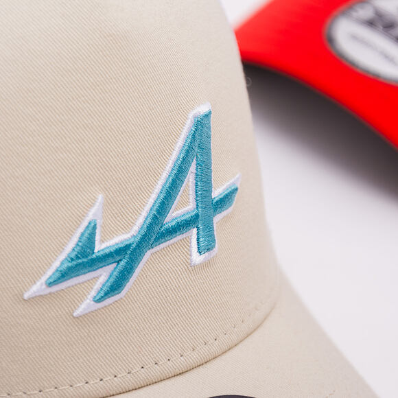 Kšiltovka New Era - F1 Seasonal POP 9FORTY Trucker - Alpine Racing - Stone