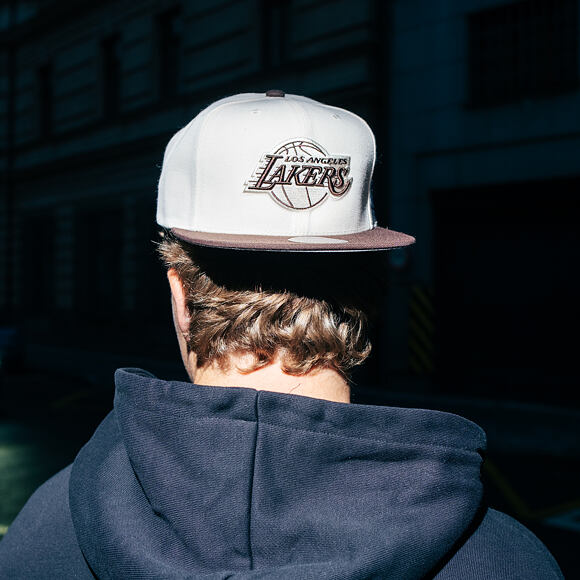 Kšiltovka Mitchell & Ness - NBA Fashion Basic 2T Snapback - Los Angeles Lakers - Cream