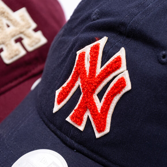 Dámská Kšiltovka New Era - MLB Boucle 9TWENTY - NY Yankees - Navy / Orange