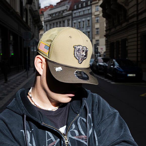 Kšiltovka New Era - NFL25 "Salute to Service" - 9SEVENTY Stretch-Snap - Chicago Bears