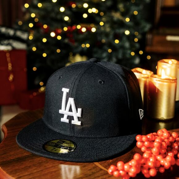 Kšiltovka New Era - MLB Basic 59FIFTY - LA Dodgers - Black / White