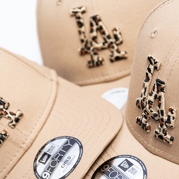 Dámská Kšiltovka New Era - MLB Animal Infill 9FORTY - LA Dodgers - Camel