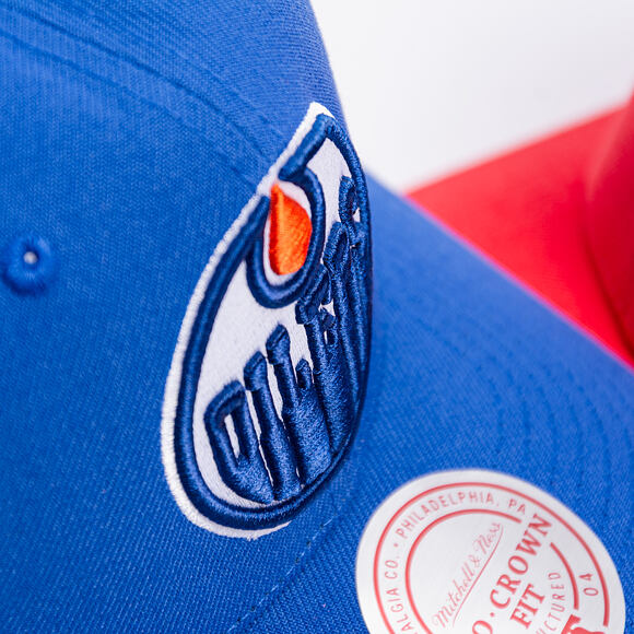 Kšiltovka Mitchell & Ness - Edmonton Oilers - Team Ground 2.0 Pro Snapback - Navy