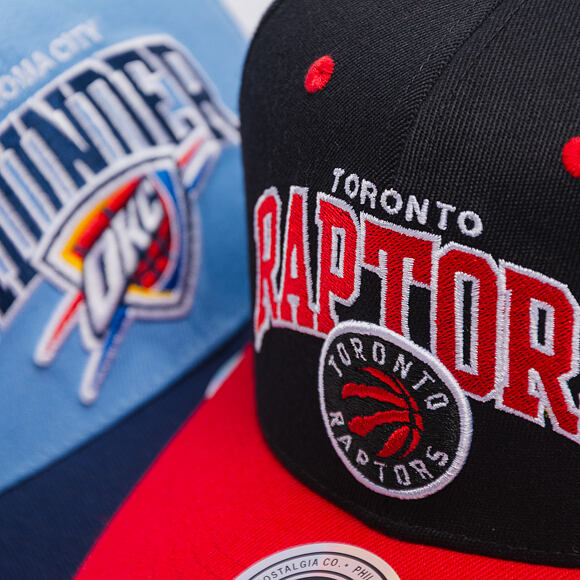 Kšiltovka Mitchell & Ness - NBA Team Arch Snapback - Houston Rockets - Navy / Red