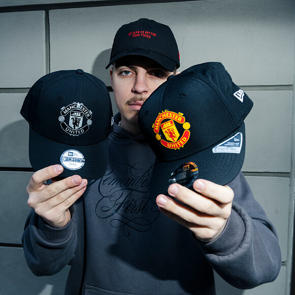 Dětská Kšiltovka New Era -  Reflective 9FORTY - Manchester United FC - Black