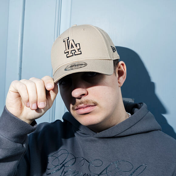 Kšiltovka New Era - MLB Team Outline 9FORTY - LA Dodgers - Camel