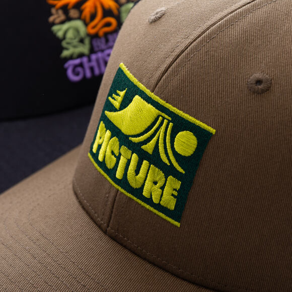 Kšiltovka Picture - Zephyr Trucker - Tobacco - Rectangle Patch - Olive