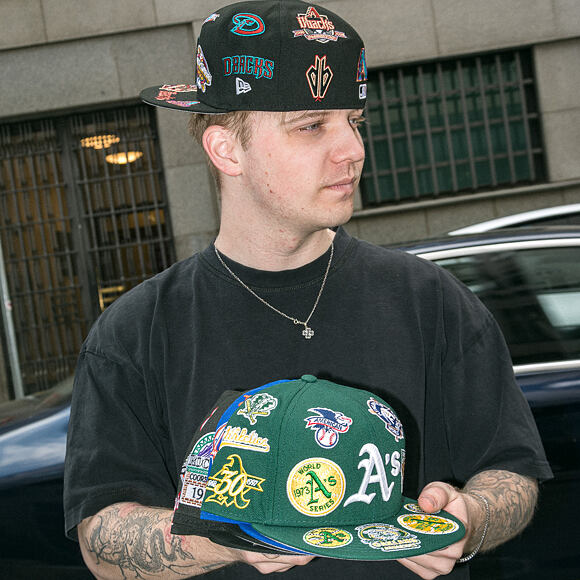 Kšiltovka New Era - MLB All Over Logo 59FIFTY - Miami Marlins - Team Color