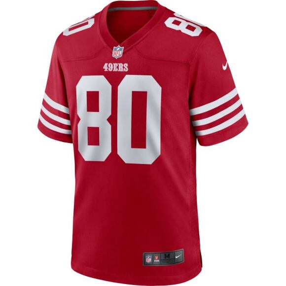 Dres Nike - NFL Home Game Jersey Player - San Francisco 49ers - Gym Red - Jerry Rice 80