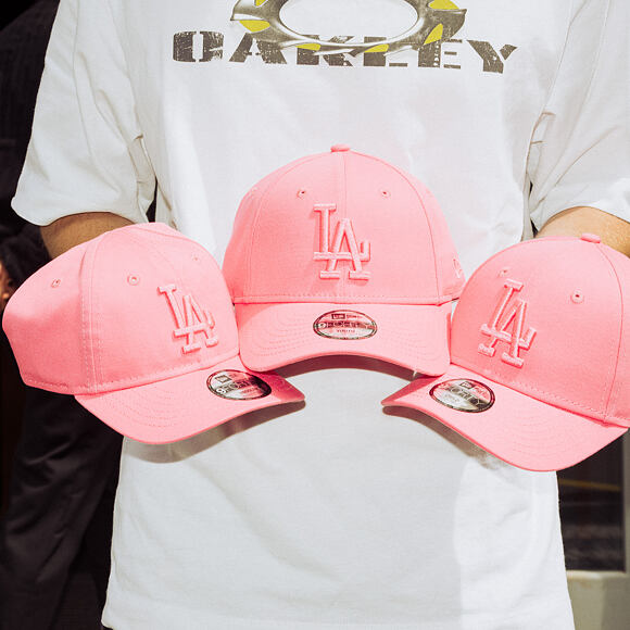 Dětská Kšiltovka New Era - MLB Essential 9FORTY - LA Dodgers - Pink - Pink