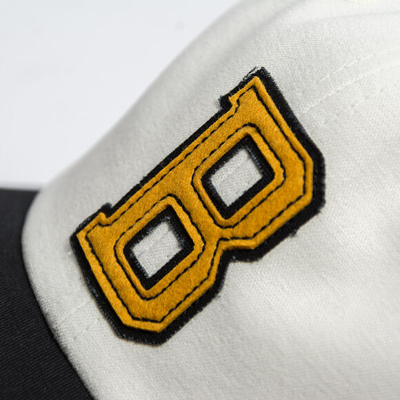 Kšiltovka Brixton - Big B Mp Cap - Off White/Black/Mustard
