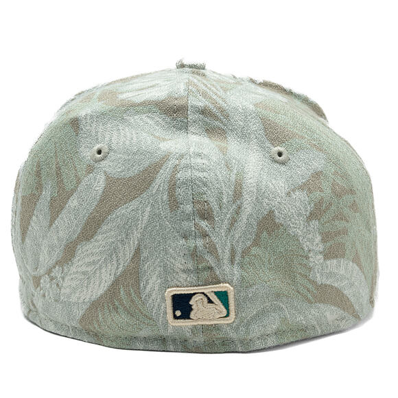Kšiltovka New Era - MLB Three Looms "Leafy Palm" 59FORTY A-Frame - Seattle Mariners - Stone