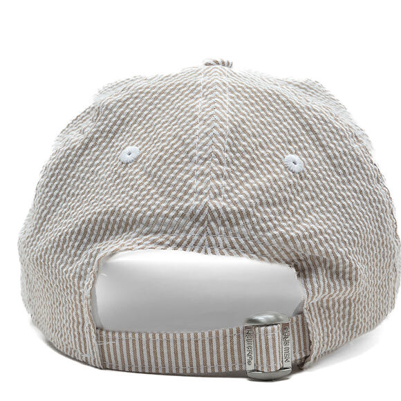 Kšiltovka New Era - MLB Seersucker 9TWENTY - Oakland Athletics - Stone / White