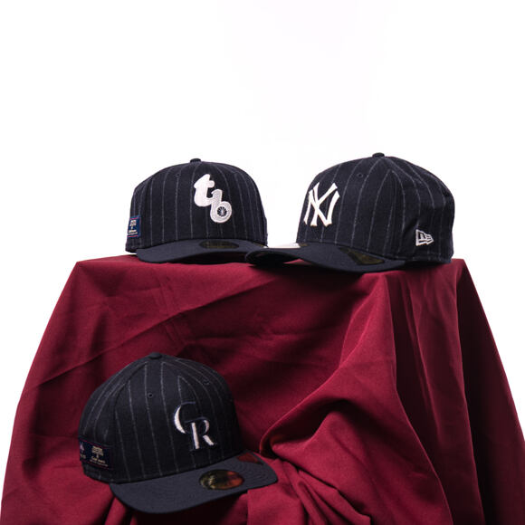 Kšiltovka New Era - MLB Moon Fabric - Tampa Bay Rays Retro 59FIFTY - MLB - White And Navy Pinstripe