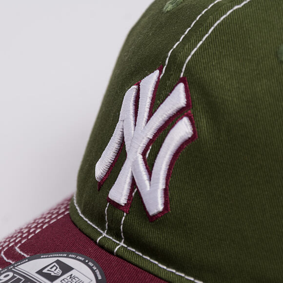 Kšiltovka New Era - MLB "Seasonal 2 Tone" 9TWENTY - NY Yankees - Green / Burgundy