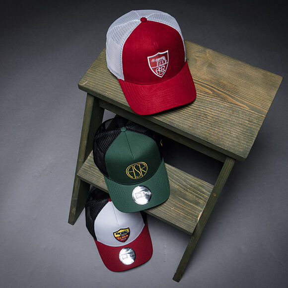 Kšiltovka New Era - Core 9FORTY A-Frame Trucker - AS Roma - White / Red