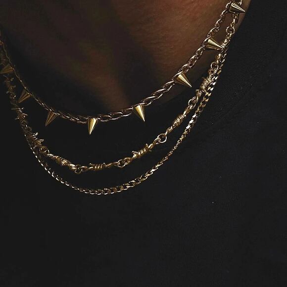 Řetízek Fainz - Spike Choker 5 mm - Silver