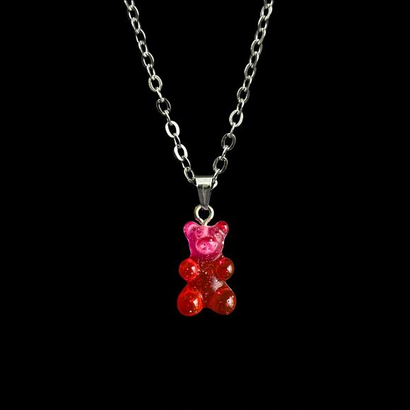 Řetízek Fainz - Bear Chain - Raspberry