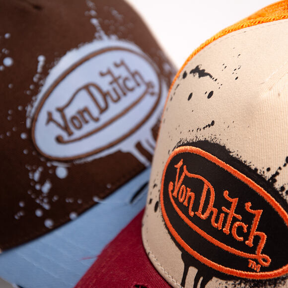 Kšiltovka Von Dutch - Baseball - Print & Embroidery - Red / Yellow