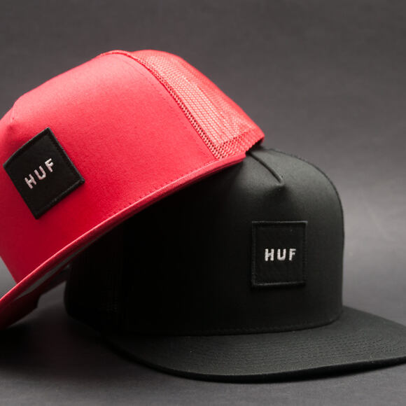 Kšiltovka HUF Box Logo Trucker Black Snapback