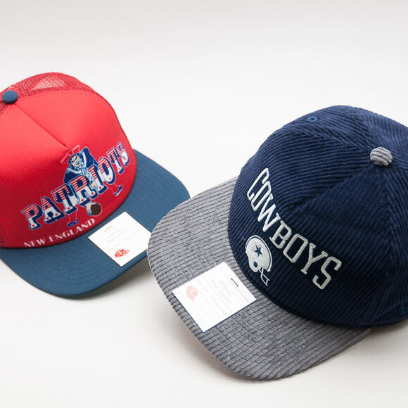 Kšiltovka New Era Heritage Trucker New England Patriots 9FIFTY Red/Navy Snapback