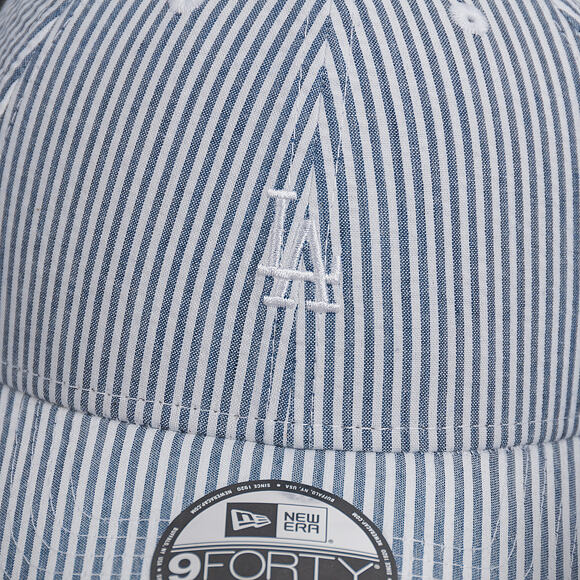 Kšiltovka New Era Seersucker Los Angeles Dodgers 9FORTY Strapback Navy / Optic White