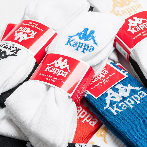Ponožky Kappa Authentic Ailel 3 Pack White