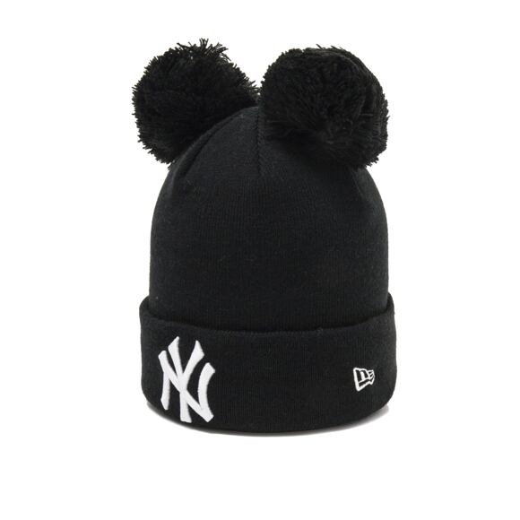Dětský Kulich New Era New York Yankees Double Bobble Knit Black/White Youth