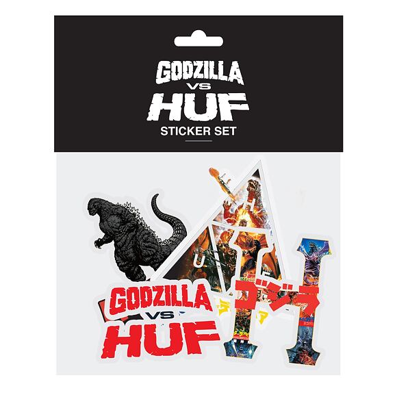 Samolepky Huf Vs Godzilla Sticker Pack Multi