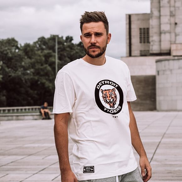 Triko New Era MLB Cooperstown Tee Detroit Tigers Off White