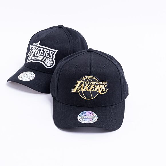 Kšiltovka Mitchell & Ness Los Angeles Lakers Black Bullion Snapback Black