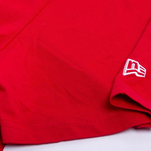 Triko New Era Split Logo Tee Chicago Bulls Front Door Red