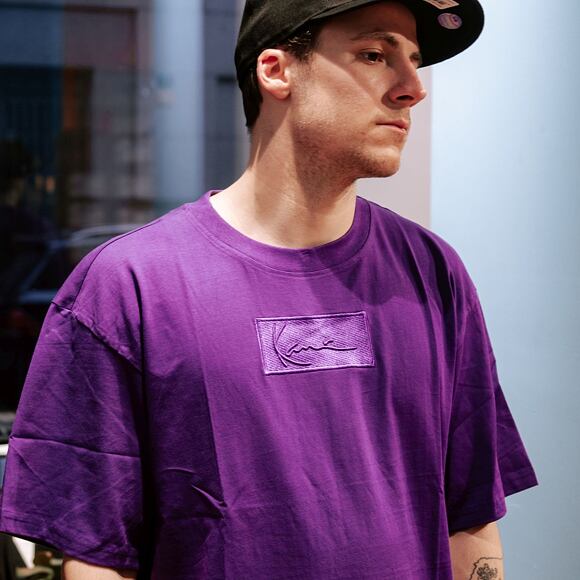 Triko Karl Kani Small Signature Box Tee Purple 6030135