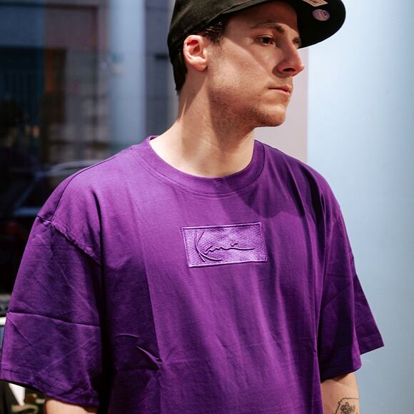 Triko Karl Kani Small Signature Box Tee Purple 6030135