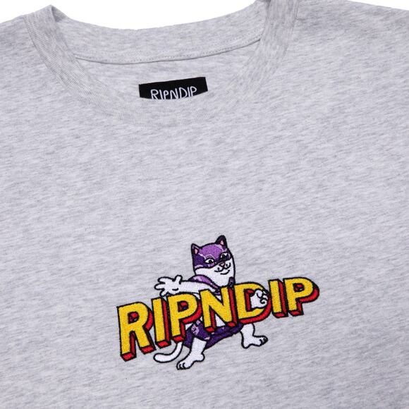 Triko RIP N DIP Captain Nermal Pants Embroidered Art RND4710 Heather Grey