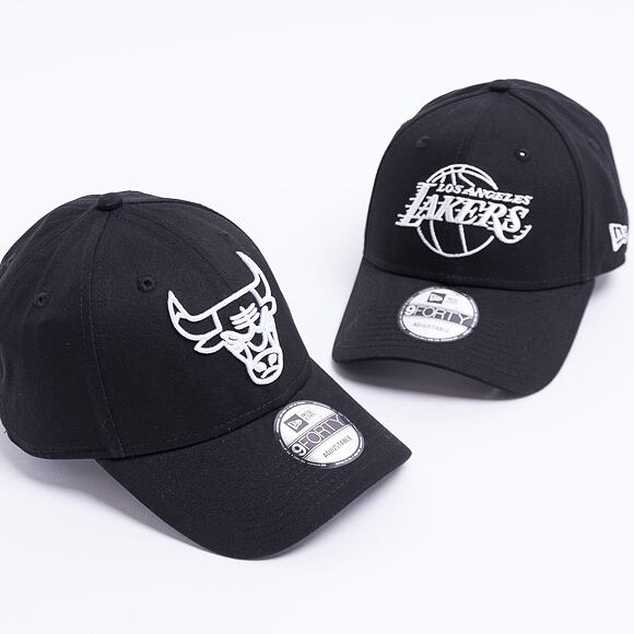 Kšiltovka New Era 9FORTY NBA Essential outline Chicago Bulls Strapback Black