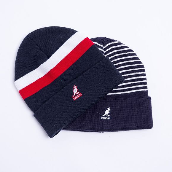 Kulich Kangol Stripe Cuff Beanie Navy K3456-NV411