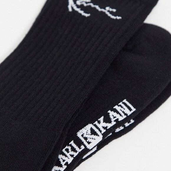 Ponožky Karl Kani 2-Pack Signature Crew Socks Black/White