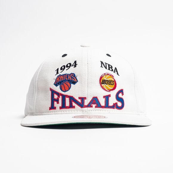 Kšiltovka Mitchell & Ness Houston Rockets INTL828 Rockets V Knicks 1994 Finals White