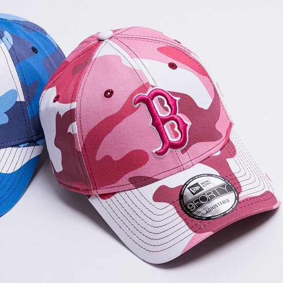 Kšiltovka New Era 9FORTY MLB Camo Pack Boston Red Sox Strapback Maroon