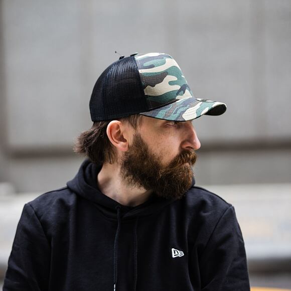 Kšiltovka State of WOW Reed Baseball Trucker Camo/Black Snapback