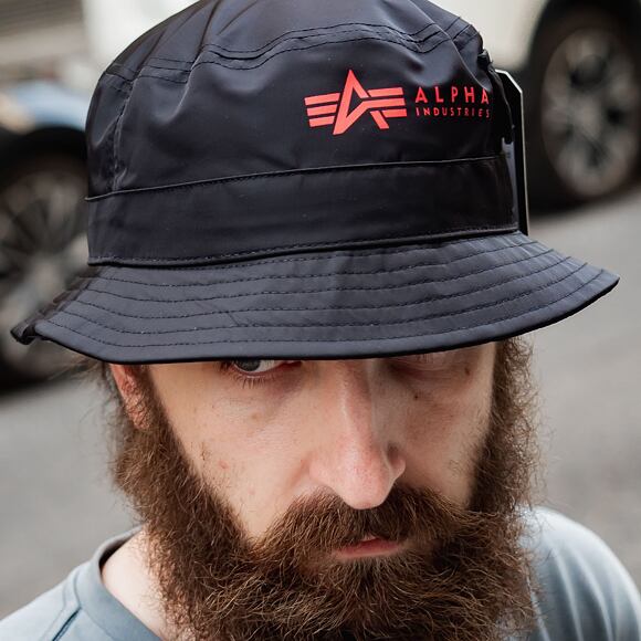 Klobouk Alpha Industries Utility Bucket Hat 116911 Black / Red