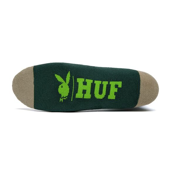 Ponožky HUF Playboy Rabbit Head Crew Sock Forest Green