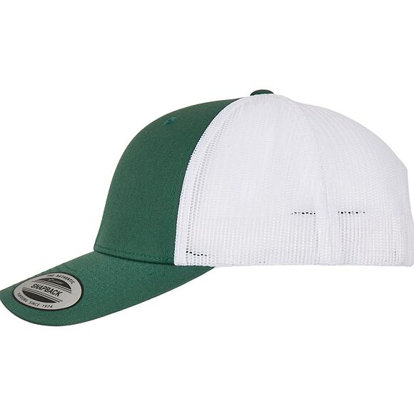 Kšiltovka Yupoong Retro Trucker 2-Tone Evergreen / White