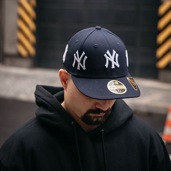 Kšiltovka New Era 59FIFTY MLB All over Logo LP Low Profile New York Yankees Navy