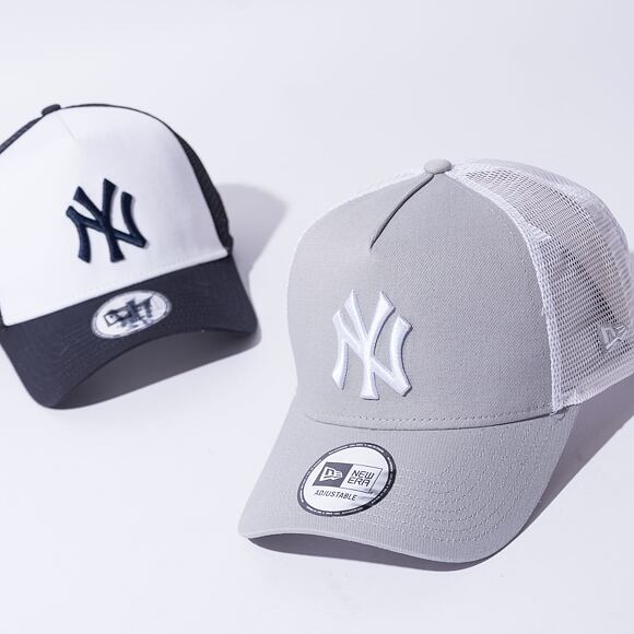 Kšiltovka New Era Clean Trucker 2 New York Yankees - Graphite / White